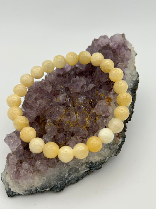 Edelsteinarmband Orangencalcit