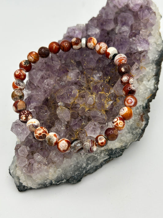 Edelsteinarmband Achat (Mongolei)