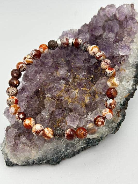 Edelsteinarmband Achat (Mongolei)