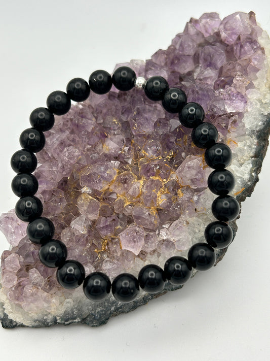Edelsteinarmband Turmalin schwarz