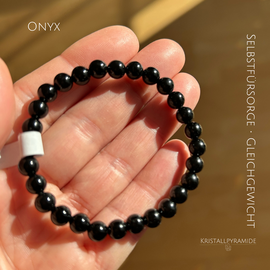 Edelsteinarmband Onyx klein