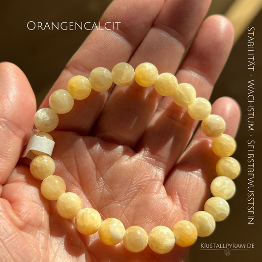 Edelsteinarmband Orangencalcit