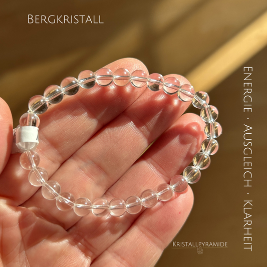 Edelsteinarmband Bergkristall