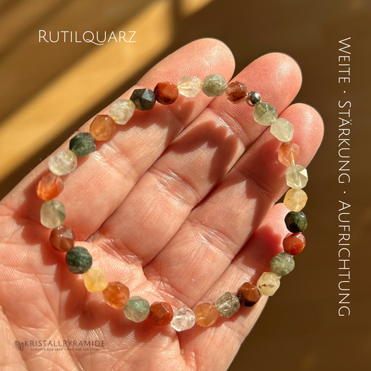 Edelsteinarmband Rutilquarz