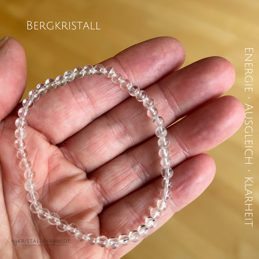 Edelsteinarmband Bergkristall