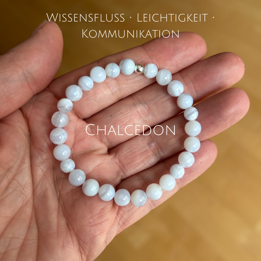 Edelsteinarmband "Wissensfluss, Leichtigkeit, Kommunikation"