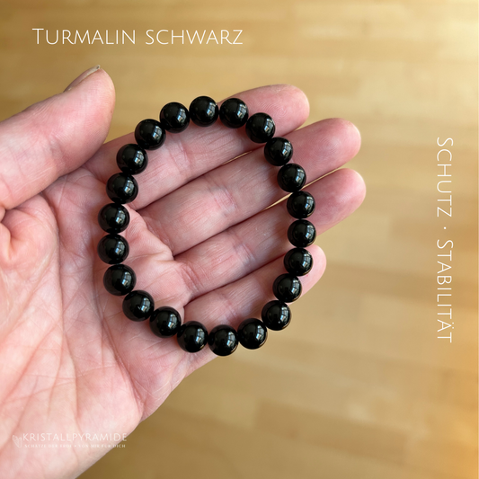 Edelsteinarmband Turmalin schwarz