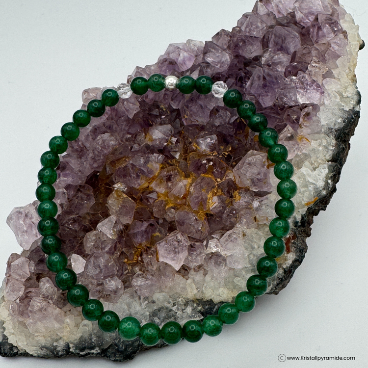 Edelsteinarmband Sternaventurin mit Bergkristall