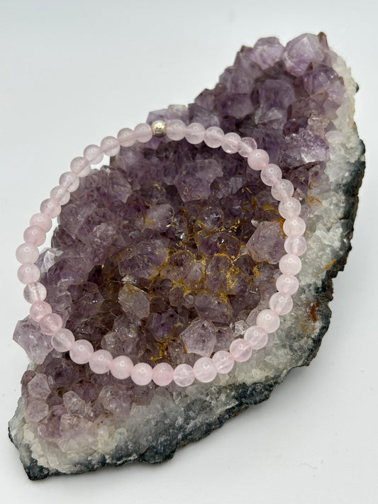 Edelsteinarmband Rosenquarz