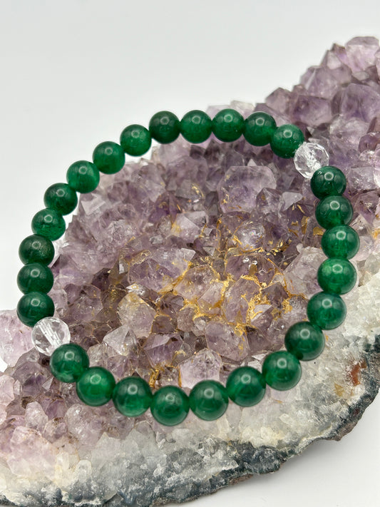 Edelsteinarmband Sternaventurin mit Bergrkristall