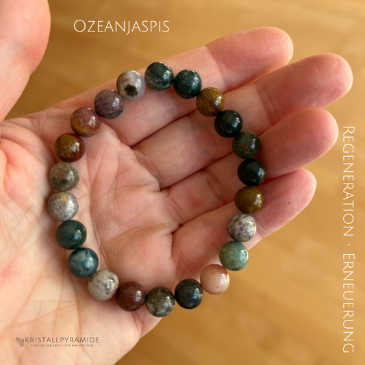 Edelsteinarmband Ozeanjaspis
