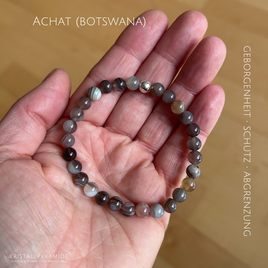 Edelsteinarmband Achat (Botswana)